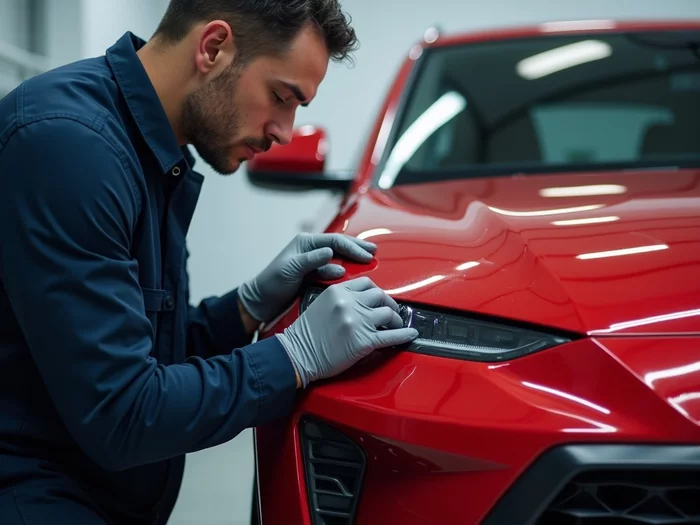 deep car paint scratch repair service